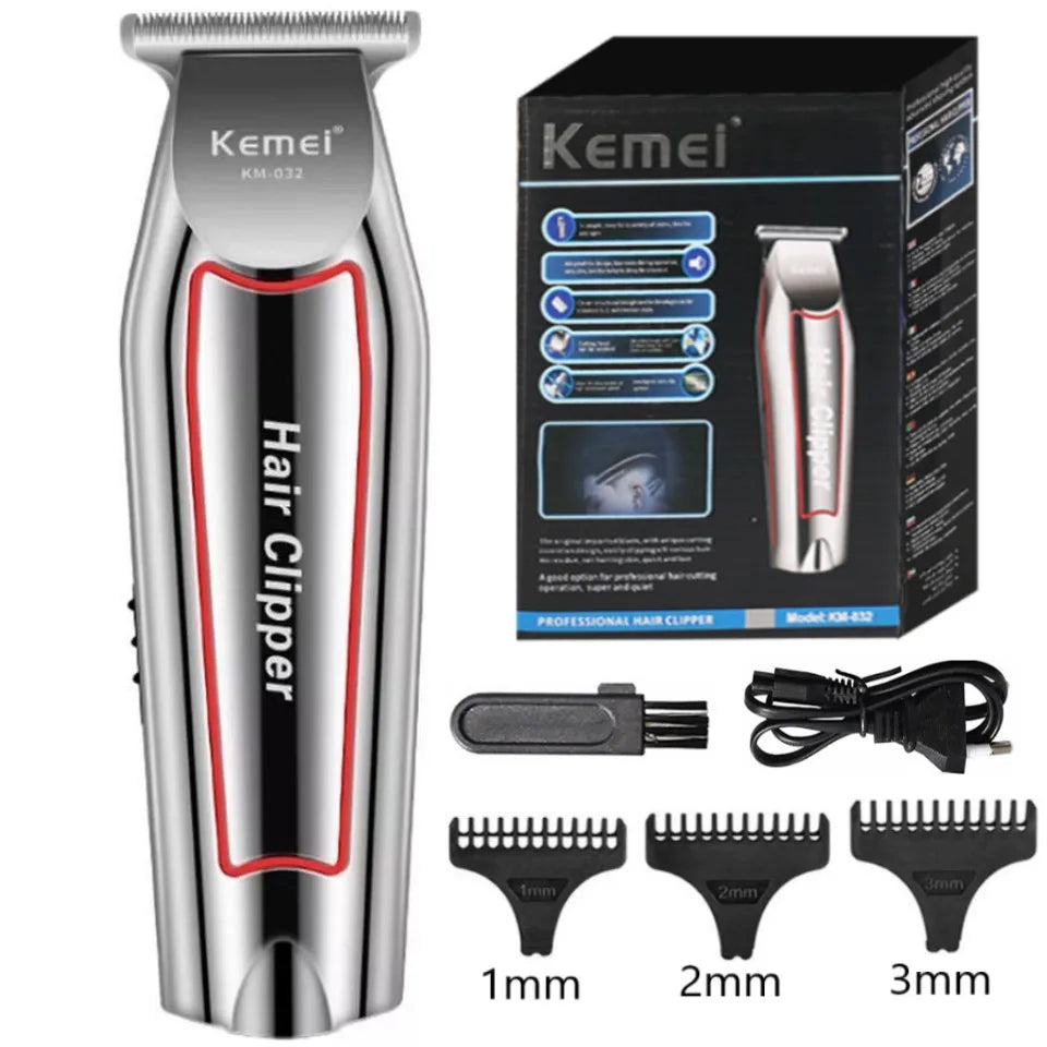 Kemei Professional Hair Clipper & Trimmer Kit – Cordless Barber Set